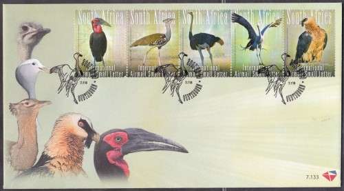 RSA - THE BIG FIVE OF BIRDS, FDC 7.133 - FINE AS NEW!!!!!