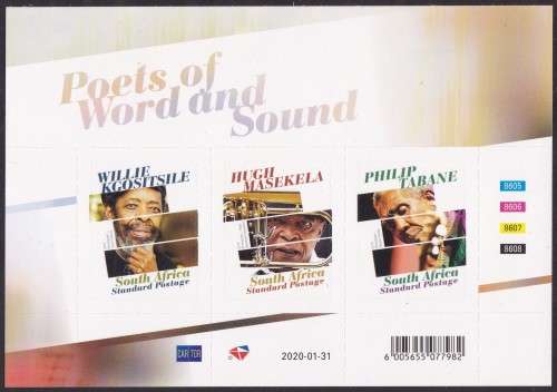 RSA - POETS OF WORDS AND SOUND, MINISHEET - FINE U/M!!!!!