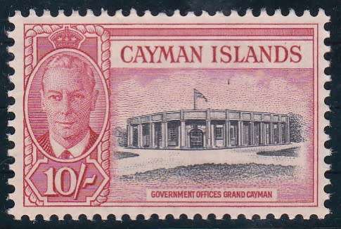 CAYMAN ISLANDS - KGVI, 10/ SINGLE, FINE U/M - CV:R690!!!!!