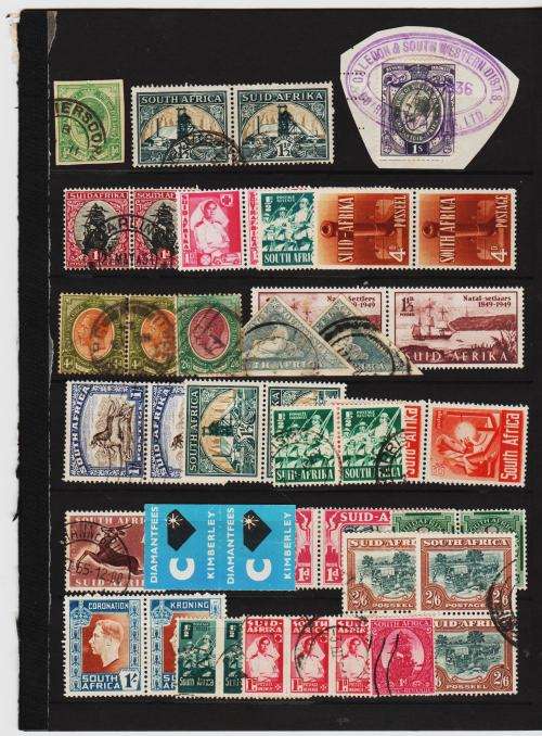 UNION SA-NICE CLEARANCE LOT ON 4 PAGES,MANY UM PAIRS,MINT & USED-SOME FAULTS BUT GOOD VALUE