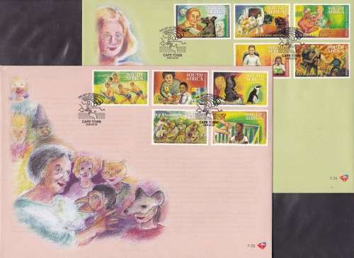 RSA - THE GIFT OF VOLUNTEERS, FDC SET 7.73 + 7.74 - FINE AS NEW!!!!!