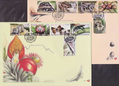 RSA - THE ECOLOGY OF TABLE MOUNTAIN, FDC SET 7.77 + 7.78 - FINE AS NEW!!!!!