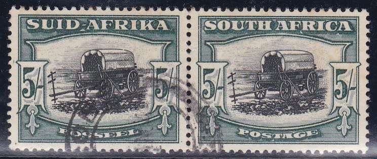 UNION SA - 1933-1948 HYPHENATED PICTORIAL, 5/ PAIR - FINE USED!!!!!