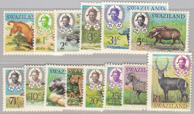 SWAZILAND - WILDLIFE, ASSORTED U/M SINGLES TO R1 (NOT A SET) - USEFUL LOT