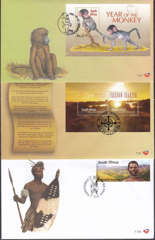 RSA - 3 X VERY NICE ASSORTED FDC'S, FDC 7.67 + 7.92 + 7.106 - ALL FINE AS NEW