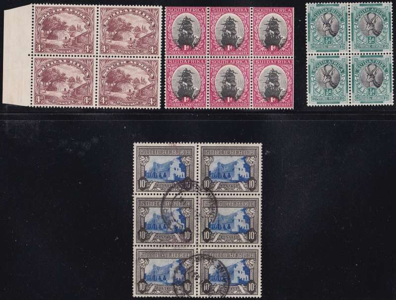 UNION SA - NICE ASSORTMENT OF BLOCKS, M/M + 10/ USED BLOCK - ALL FINE