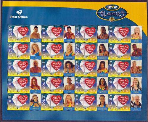 RSA - MTN GLADIATORS, FULL SHEET - U/M!!!!!