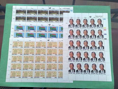MANDELA INAUGURATION-COMPLETE SET OF 4 FULL SHEETS-VF UNMOUNTED MINT-WONT SEE THIS AGAIN!!!