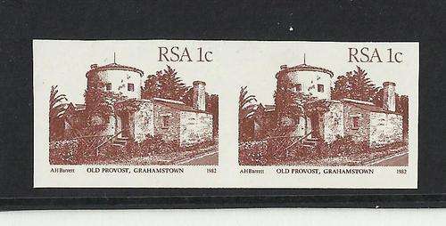 RSA-4TH DEF ARCHITECTURE-1c BUILDINGS IMPERF PAIR-UNMOUNTED MINT