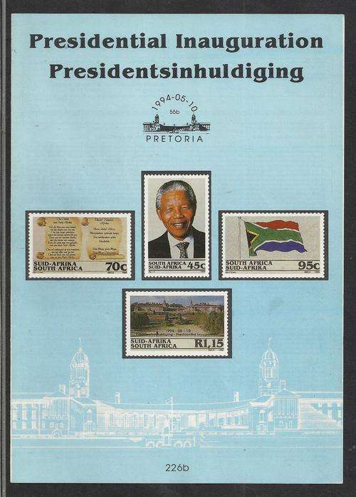 MANDELA 94 INAUGURATION-SOUGHT AFTER POST OFFICE BULLETIN NO.226B-SUPERB CLEAN