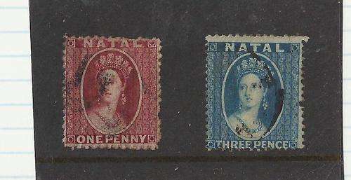 NATAL CHALONS-1D RED & 3D BLUE-C/V R1550-GOOD CONDITION FOR THIS ISSUE-FAIR USED