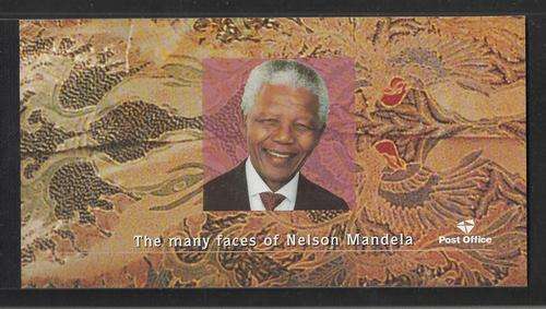 MANY FACES OF MANDELA BOOKLET-PARLIAMENT HANDCANCEL 5 DEC 2013-