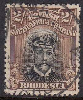 BSAC - KGV ADMIRAL, 2 SHILLING BLACK & YELLOW BROWN, FINE USED - CV:R480!!!!!
