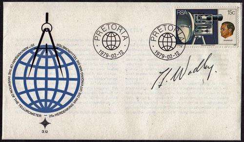 RSA - 25TH ANNI OFTELUROMETER, FDC 3.12 - SIGNED BY DR. WADLEY!!!!!