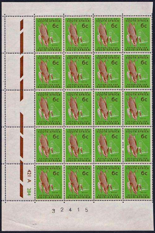RSA - 6c MAIZE, EXTENDED CONTROL BLOCK (A PANE) ( SHEET NUMBER=32415) - U/M!!!!!