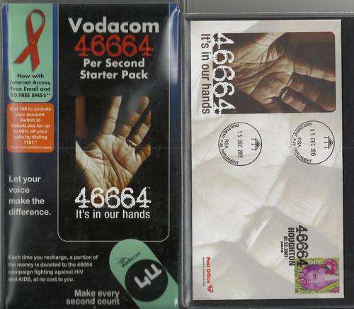 MANDELA -46664 FDC PLUS 46664 STARTER PACKE-NICE COLLECTIBLES!!