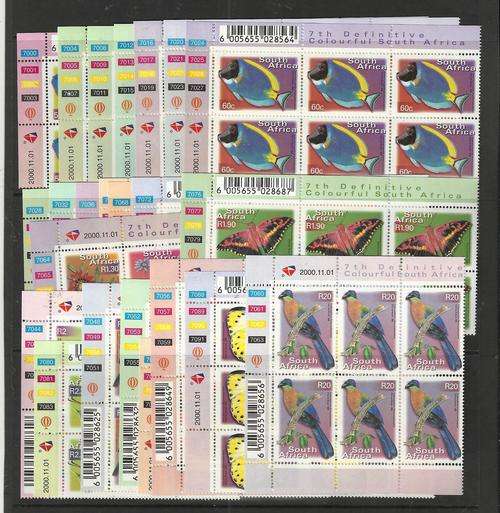 NOTE EARLIER CLOSE-RSA-COLOURFUL 7TH DEF-SET OF BASIC CONTROLS TO R20-DATES 1-11-2000-ALL SUPERB U.M