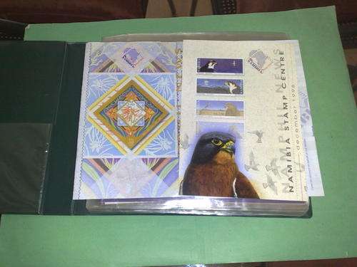 NAMIBIA-NICE FDC ALBUM FILLED WITH POST OFFICE BULLETINS-FROM 1987-98.