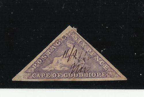 GOOD HOPE TRIANGLE-6D MAUVE-FISCAL USED AND FAULTS-SELL AS IS