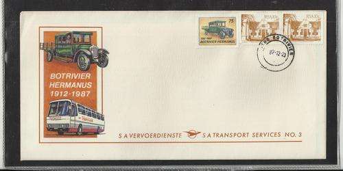 SA TRANSPORT SERVICES-OFFICIAL FDC NO 3-CLEAN AND SCARCE
