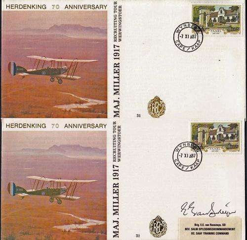 RSA - 2 X LIMITED EDITION AIRFORCE COVERS NO.31 - 1 X UNSIGNED & 1 X SIGNED!!!!!