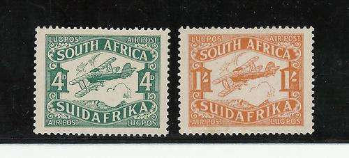 UNION SA-1929 AIRMAILS-SET TO 1 SHILLING-C/V R760-SUPERB U.M.