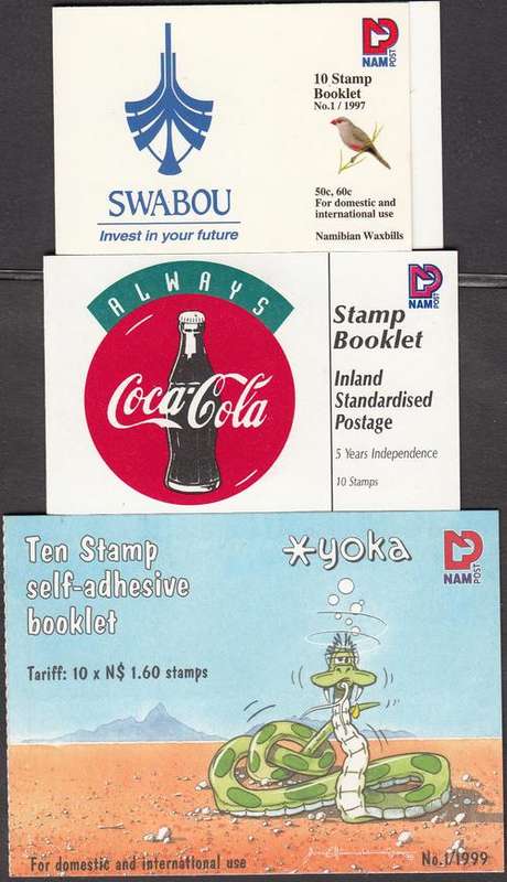 NAMIBIA - 3 X VERY NICE NAMIBIAN BOOKLETS - AS NEW!!!!!