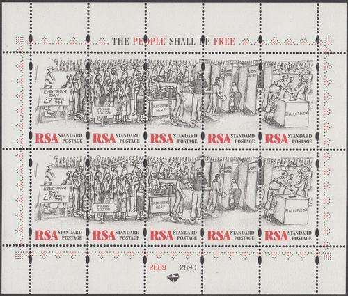 RSA - THE PEOPLE SHALL BE FREE, FULL SHEET - U/M!!!!!