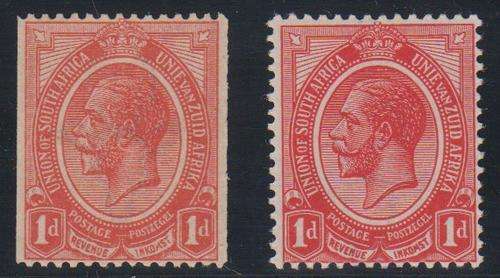 UNION SA - KGV KINGS HEAD, 1D COIL & 1D SINGLES, BOTH U/M - CV:R215!!!!!