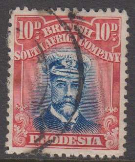 BSAC - KGV ADMIRAL, 10D INDIGO & CARMINE SINGLE (DIE 3 PERF 14), FINE USED - CV:R750!!!!!