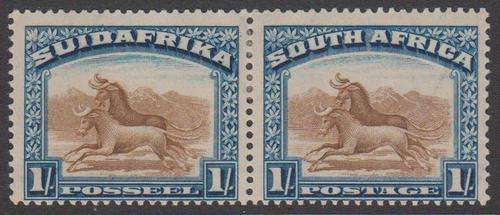 UNION SA - 1 SHILLING LONDON PICTORIAL PAIR - FINE M/M!!!!!