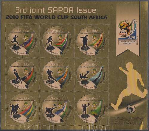 RSA - 2010 FIFA WORLD CUP IN SOUTH AFRICA (3RD JOINT SAPOA ISSUE), FULL SHEET - U/M!!!!!