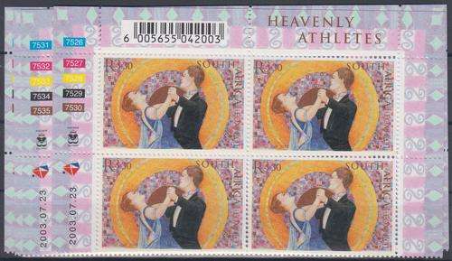 RSA - HEAVENLY ATHLETES (BALLROOM DANCING), SET OF 5 U/M CONTROL BLOCKS - CV:R240!!!!!