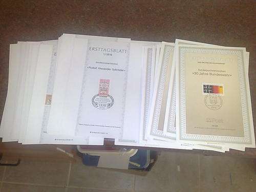 GERMANY-FIRST DAY SHEETS-1978 NO.1-22 AND 1985 NO.1-24-ALL AS NEW CONDITION
