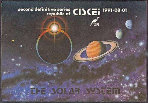 CISKEI - 2ND DEF SERIES FOLDER, THE SOLAR SYSTEM - GREAT!!!!!