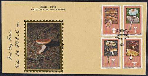CISKEI - FUNGI, SCARCE LIMITED EDITION SILK COVER - ONLY 600 ISSUED!!!!!