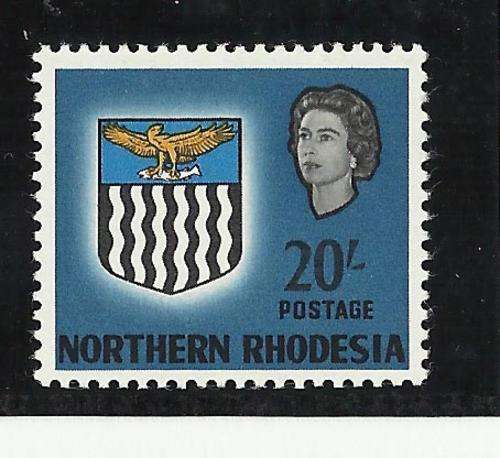 NORTH RHODESIA-QE 2ND -20 SHILLING-SUPERB UNMOUNTED MINT!!!