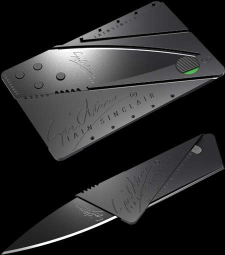 ***10 ITEMS ON AUCTION***IAIN SINCLAIR CREDIT CARD KNIFE****