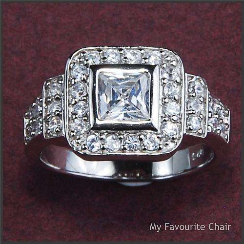 Sterling Silver and Cubic Zirconia Ring