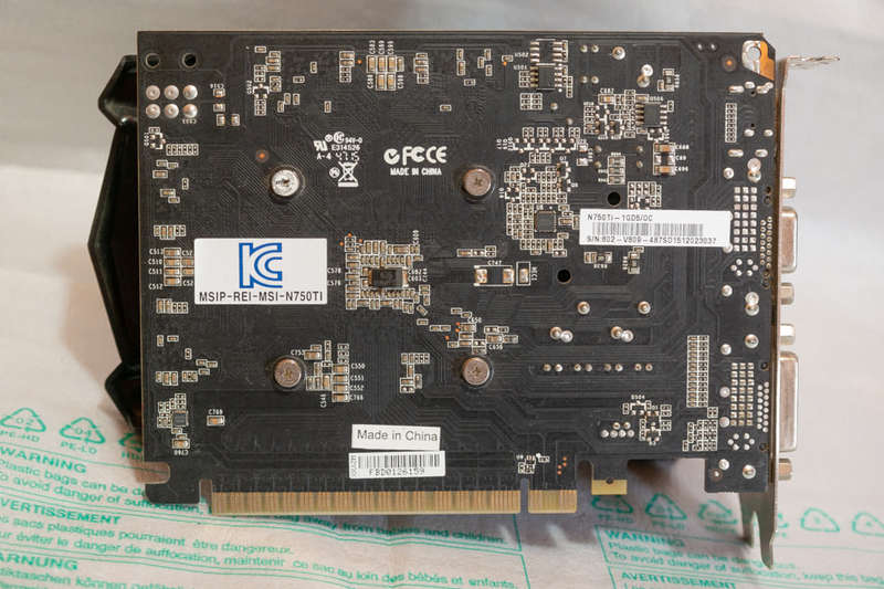 MSI GTX750Ti 1GB OC