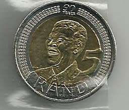 SOUTH AFRICA - 2008 R5 "NELSON MANDELA  90 Years"  lovely condition, fabulous bargain