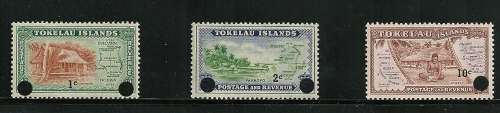 TOKELAU MNH 1967 "Surcharge in DECIMAL Currency"  set of 3- Fabulous Fresh, scarce,