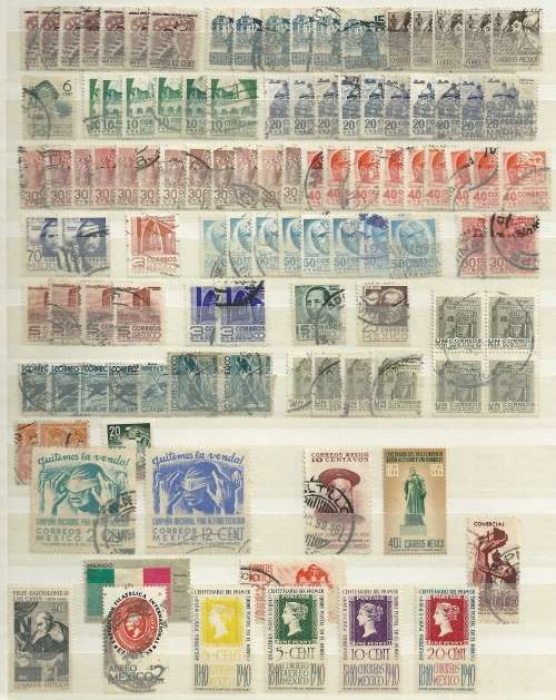 Mexico amazing collection on 6 cards -1886 to early 70's, Many hundreds, Fantastic basis for collect