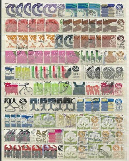 Mexico amazing collection on 6 cards -1886 to early 70's, Many hundreds, Fantastic basis for collect