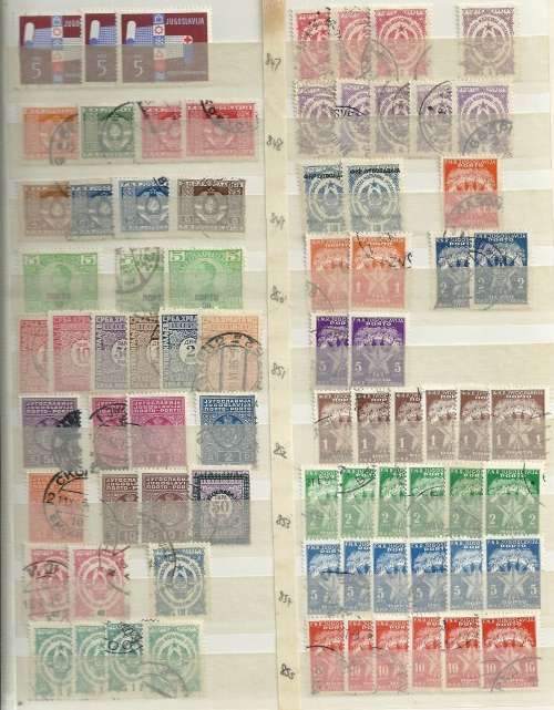 Yugoslavia collection in Album(32 page)Good used lot, Many hundreds 1921 to 1970's  fabulous bargain