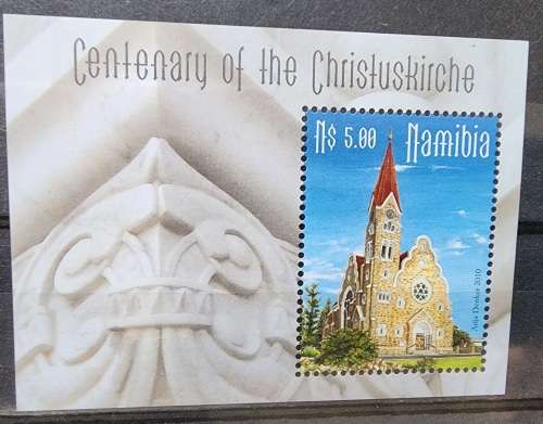 Namibia 2010- Centenary of Christuskirche CHURCH M/sheet
