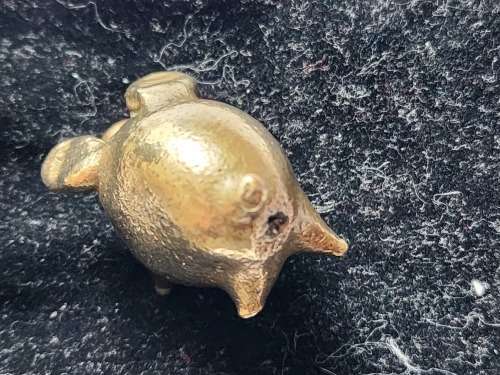 Brass PIG Ornament -Gorgeous, solid brass, fabulous item - Great bargain! Must see , PIGGIE, lovely