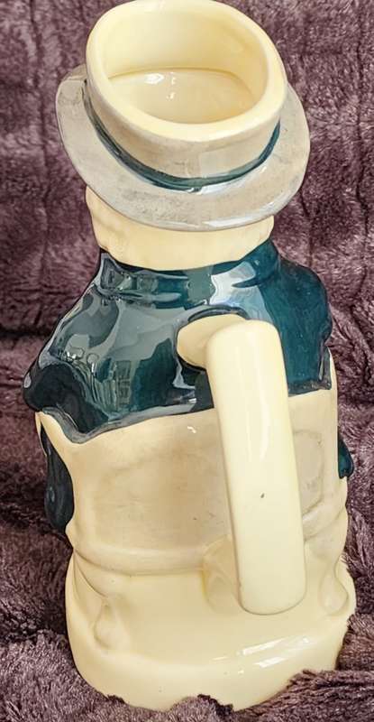 Vintage Antique Staffordshire, England `TONY WOOD TOBY`, scarce and lovely toby jug 19cm hi