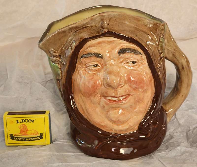 ROYAL DOULTON TOBY CHARACTER JUG -Vintage `FRIAR TUCK` LARGE, superb condition - SCARCE jug D-6321