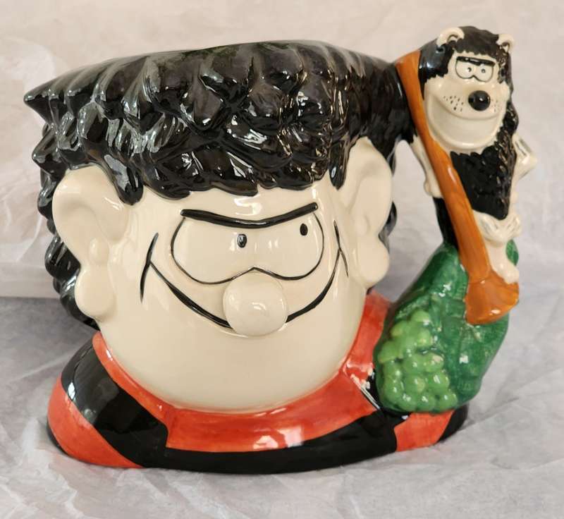 ROYAL DOULTON TOBY CHARACTER JUG - `DENNIS & GNASHER (from BEANO`LARGE, superb condition -D-7005